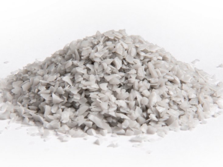 30 grams 590-268 (0.8 - 2.0 mm) Frits Grey Pearl 57.90 €/kg - Click Image to Close