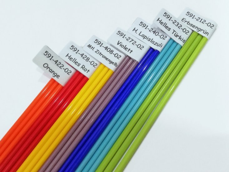 Effetre Regenbogen Stringer Set 7 Farben je 1 Meter pro Farbe - zum Schließen ins Bild klicken
