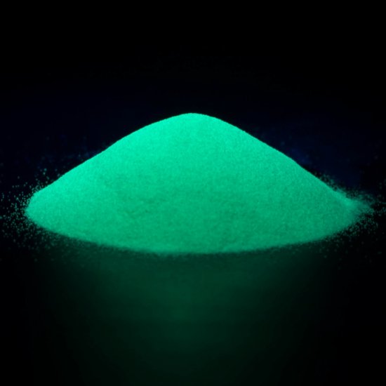 40 grams Glow Powder Green - Click Image to Close