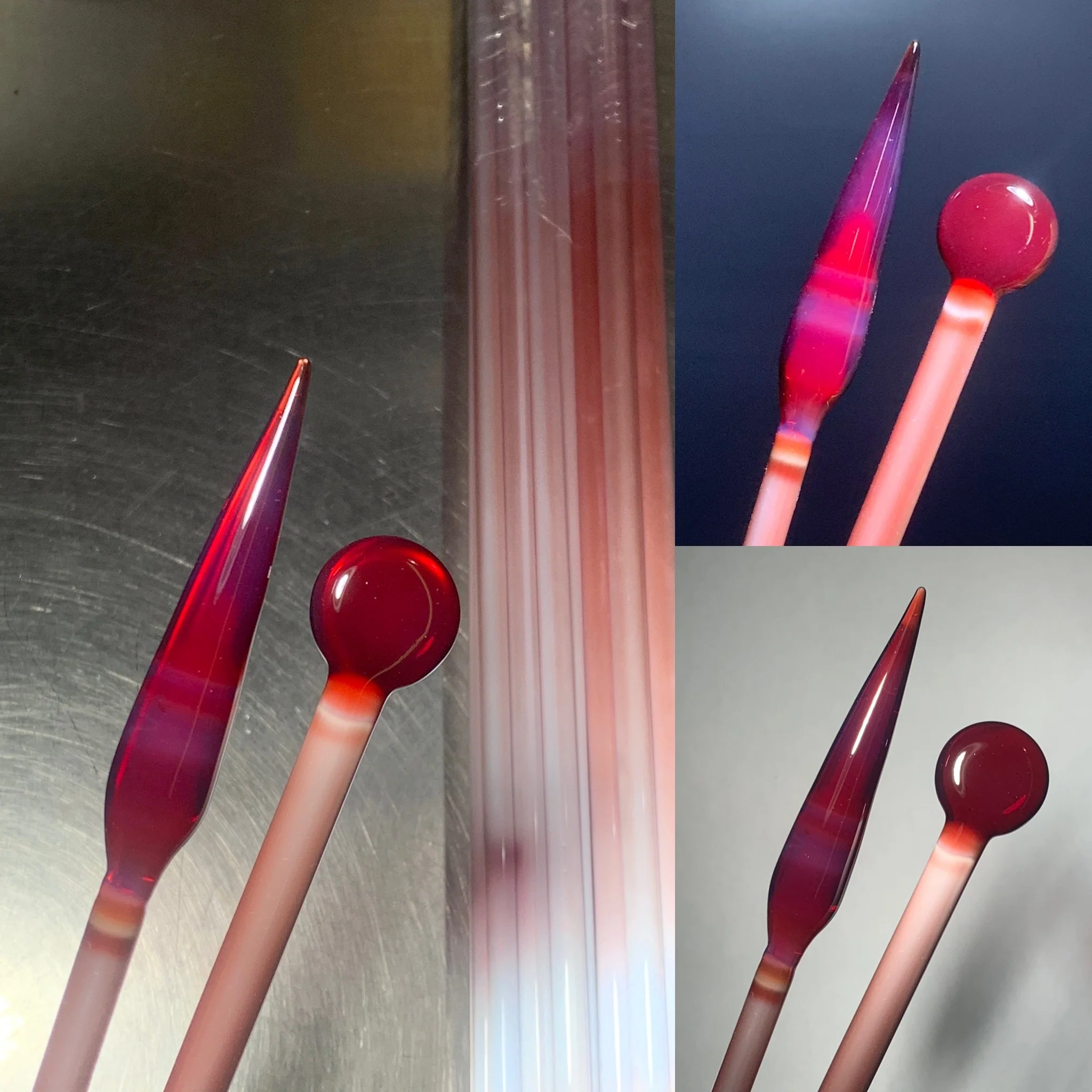 Greasy Glass Boro Glass Rod GG33-242 Dark Phoenix/ 2nd