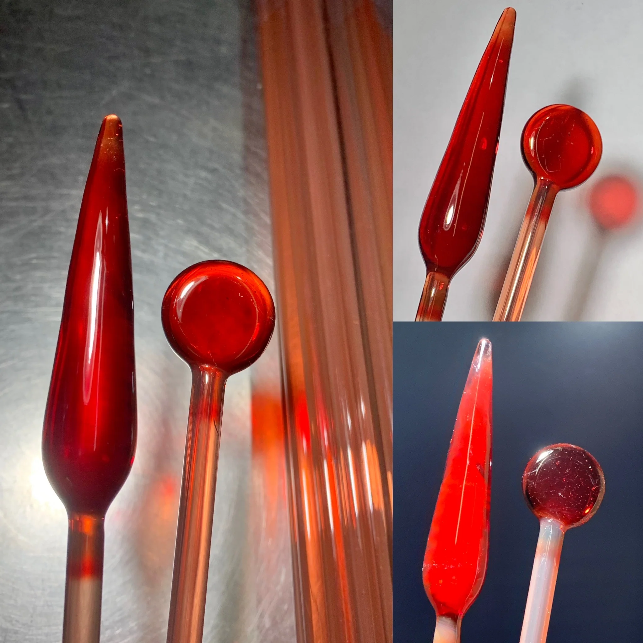 Greasy Glass Boro Glasstab GG33-341 Moist Raspberry/ 1st